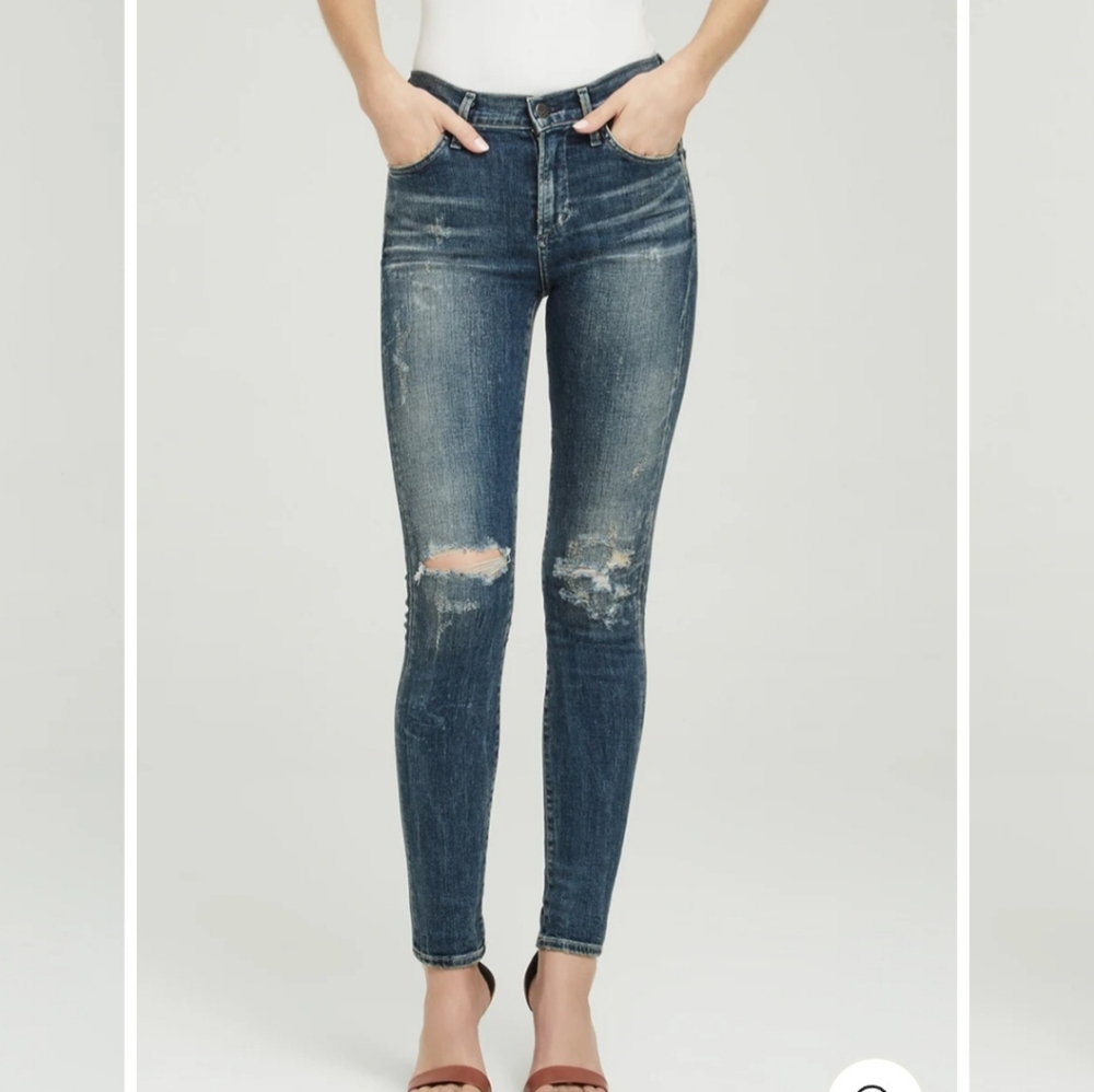 NWT Citizens of Humanity Rocket high rise skinny jeans